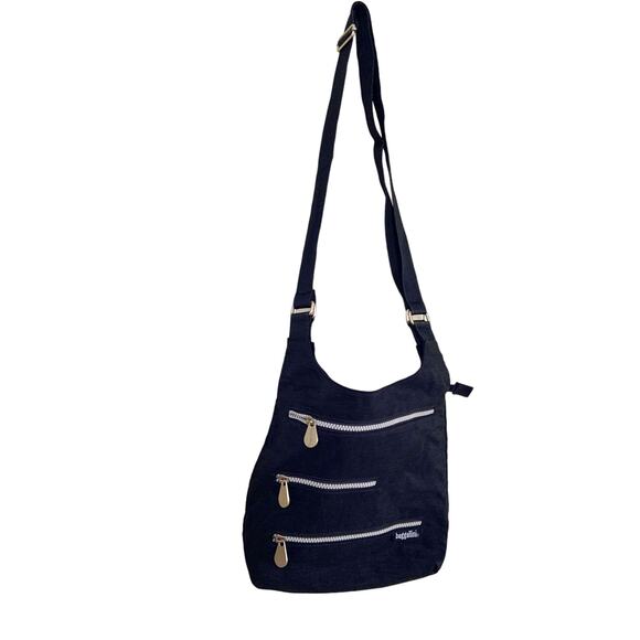 Baggallini Crossbody Bag Blue Adjustable Strap Zip Top Zipped Front Pockets - Picture 1 of 7
